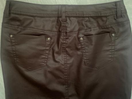 Bordovohnedä koženková sukňa 38, colours of the world,38