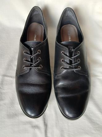 Elegantné kožené poltopánky, tamaris,38
