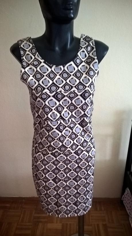 Letné puzdrové šaty, bandolera,36