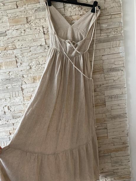 Stradivarius ľanové  šaty, stradivarius,m