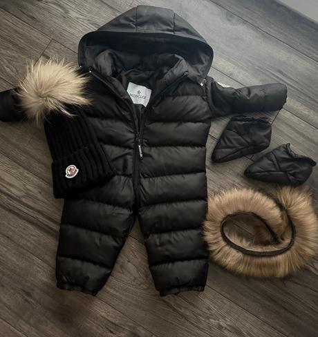 Chlapčenská luxusná zimná kombinéza moncler, 74