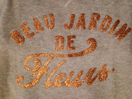 Svetrík s medeným nápisom, h&m,164