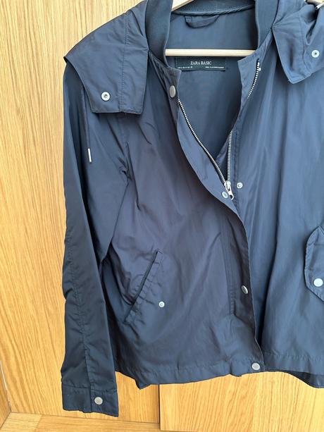 Zara čierna prechodna bunda m, zara,m