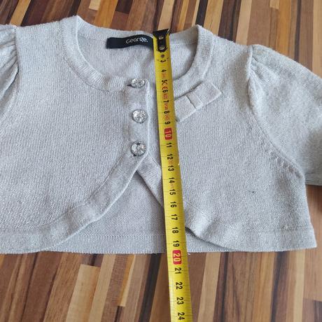 Cropovy krátky dievcensky svetrík 92/98 sviatočný, george,92