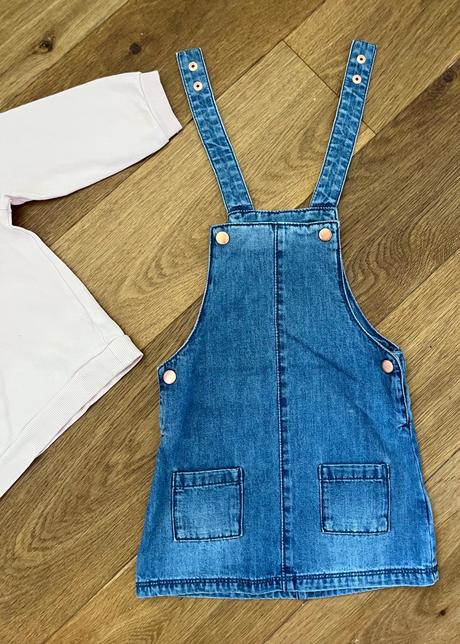 Balík 2 vecí, mikina h&m, šaty f&f, 92, f&f,92
