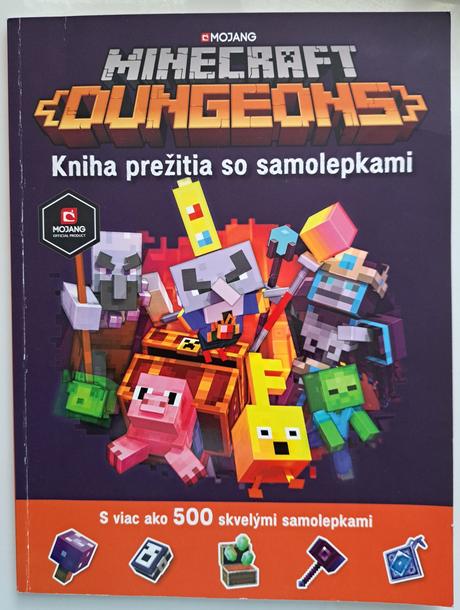 Minecraft dungeons - kniha prežitia so samolepkami, 