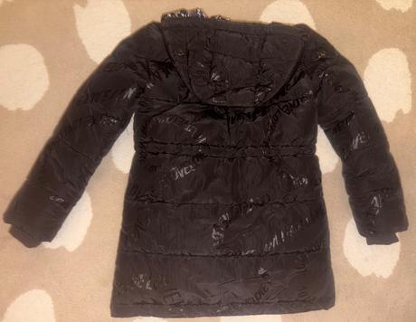 Dlhý prešívaný kabát desigual s textom v.122/128, desigual,128
