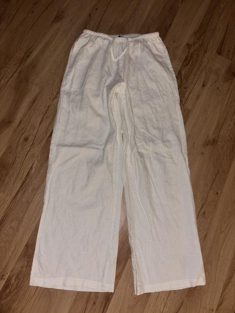 Ľanové nohavice bershka 146/152, bershka,152