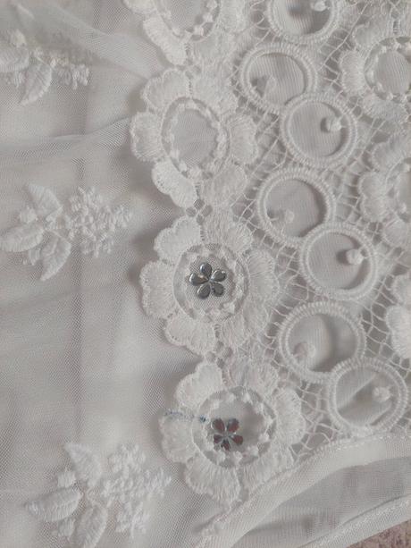 Biele šaty na prijimanie veľ.134/140, 134