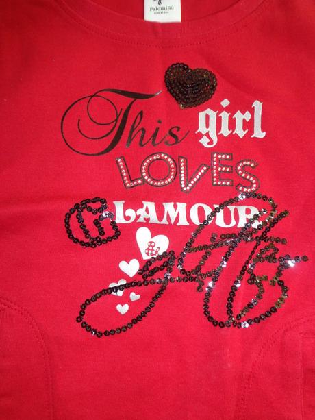 Tričko s flitrami , c&a,104