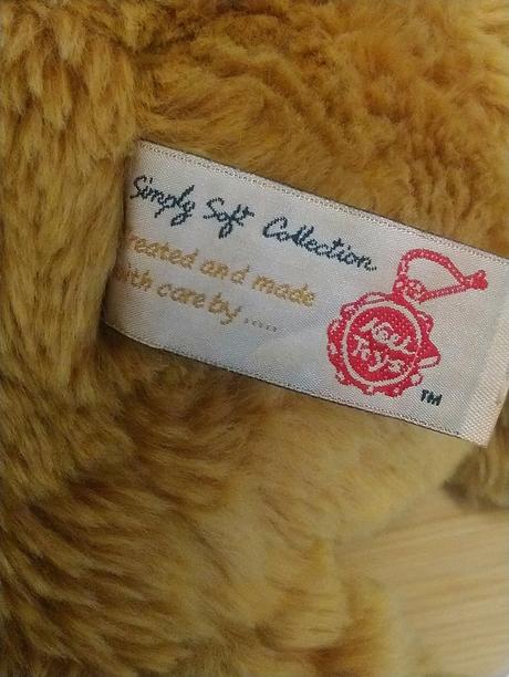 Plyšový hnedý medveď s mašlou, keel toys, 25 cm,