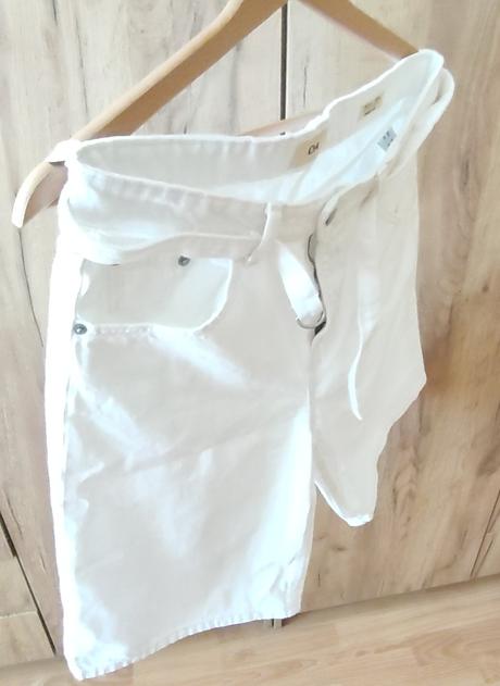 Dámske riflové kraťasy, c&a,36