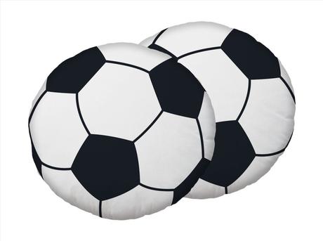 Tvarovaný mikroplyšový vankúšik futbal 35 cm, šírka (cm): 35