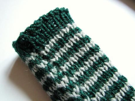 Tmavozeleno-sivé štrikované ponožky, 35 / 36 / 37 / 38