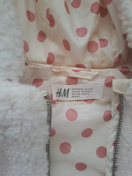 Prechodny kabátik tedy, h&m,116