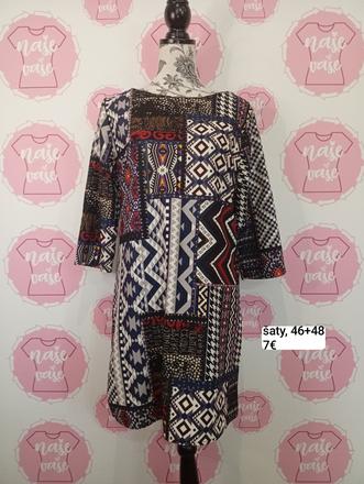 Vzorované šaty 46+48, 46