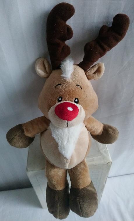 Plyšový vianočný sob, 40 cm,