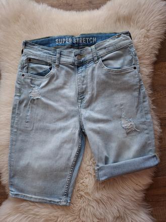 Riflove kratasy-sortky top stav h&m, h&m,158