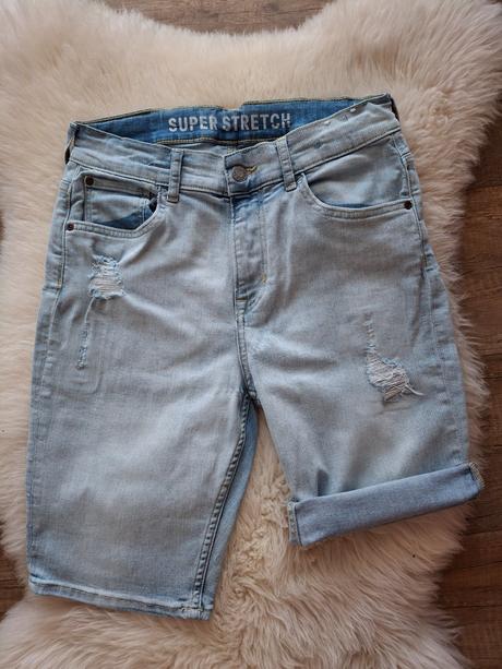 Riflove kratasy-sortky top stav h&m, h&m,158