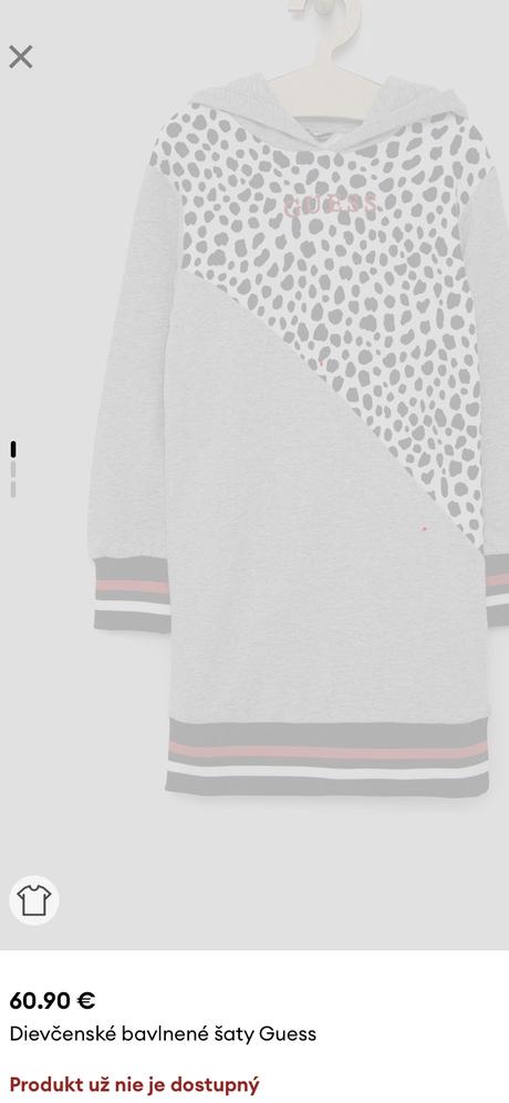 Dievčenské bavlnené šaty guess, guess,152