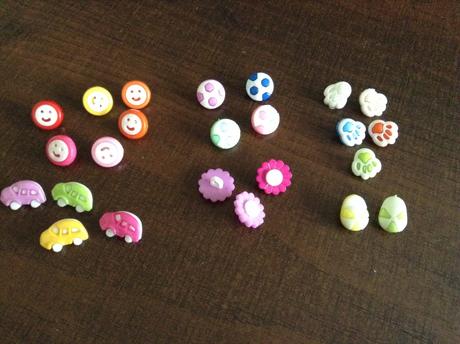 Veselé gombíky pre detičky,
