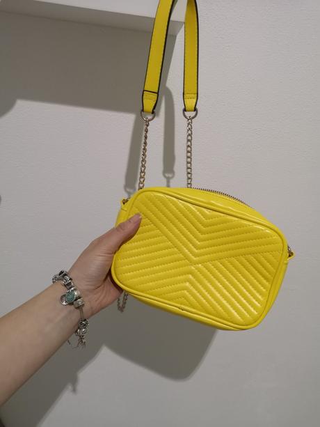 Žltá kabelka, h&m
