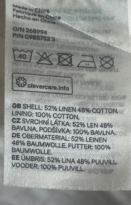Čarovné ľanové šaty v maslovej bielej, h&m,m
