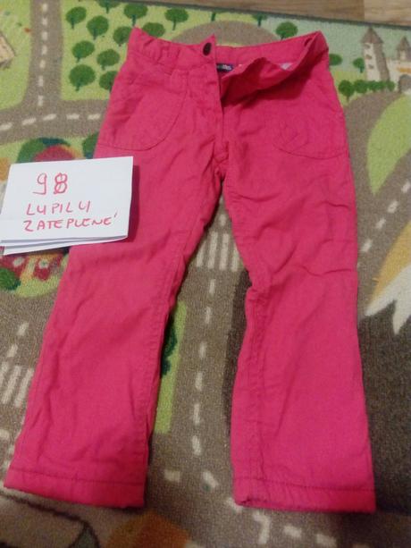 Zateplene nohavice, lupilu,98