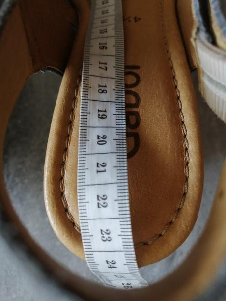 Sandálky gabor v 37,5, vd 23,5 cm, opätok 7,5 cm, gabor,37