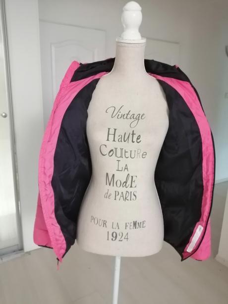 Bundička dievčenska ruzova presivana vel. 158, 158