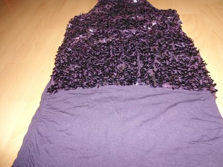 Fialove tricko - top / aj na leginy, m