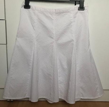 Letná biela sukňa z dielov s/m, m