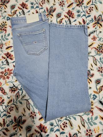 Bledomodré bootcut jeansy, tommy hilfiger,26