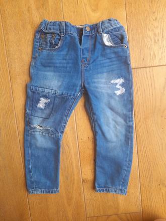 Rifľové nohavice, zara,104