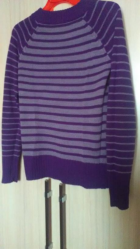 Fialový pulóver, takko,m