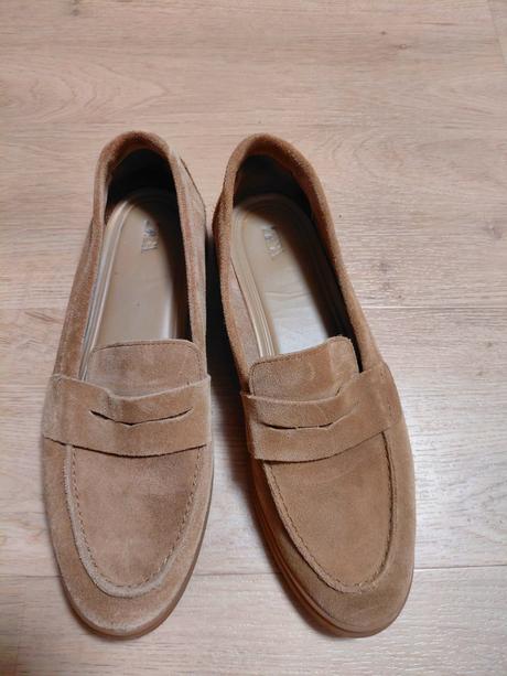 Predám mokasíny z brúseného kože zara, 37, zara,37