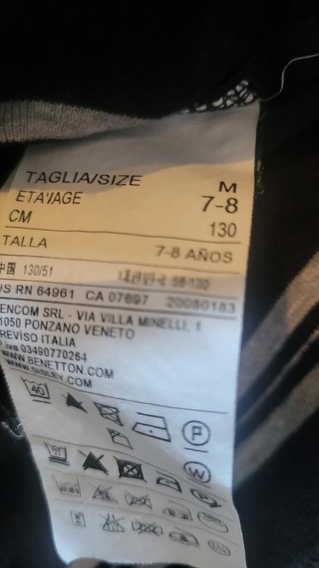 Polo tricko dlhy rukav, benetton,128