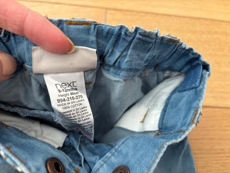 Bavlnené tenke nohavice next sregulovateľným pasom, next,80