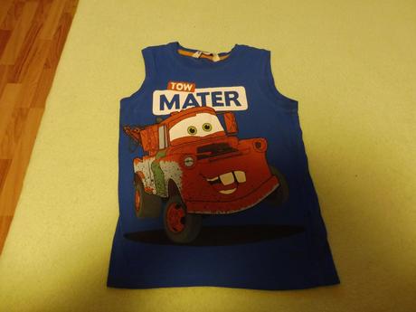 Modré tielko h&m 110/116 disney cars, h&m,116