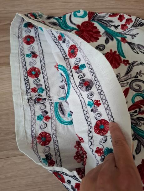 Boho folk šaty s výšivkami, vel. 146/152, 152