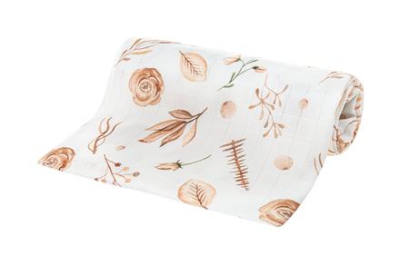 Bocioland  bambusová plienka 75x75cm boho kvety, 