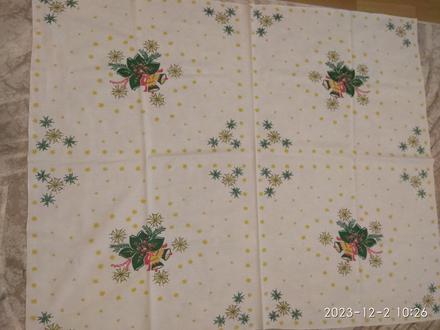 Retro vianocny obrus,