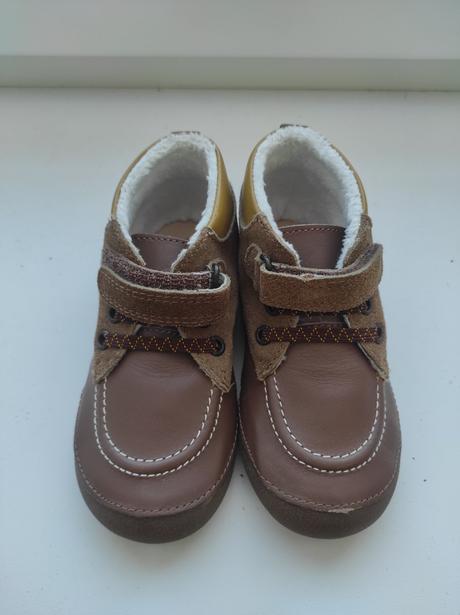 Kožené topánky na prechod, vertbaudet,24