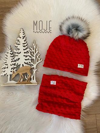 Minky set ciapka a nakrcnik, 56 - 146