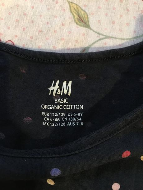 Bodkované šaty, h&m,122