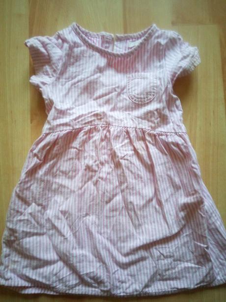 Bledoružové šaty super stav, next,98