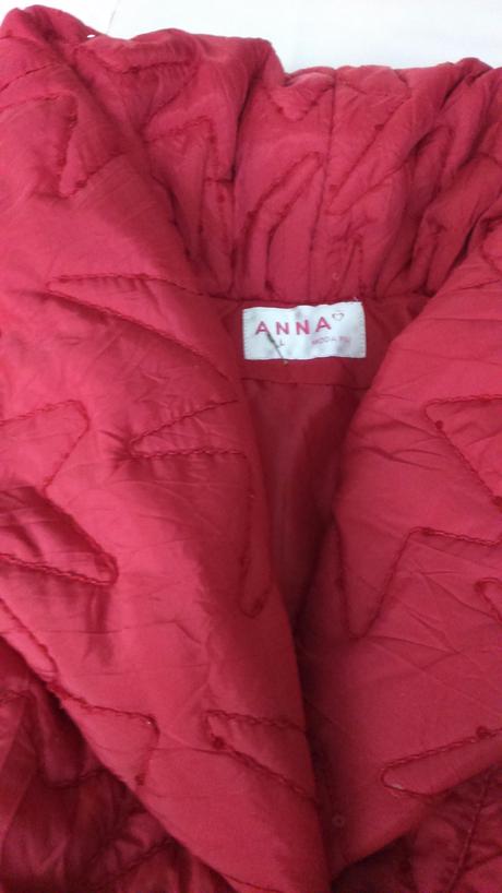 Červená zimná bunda, l