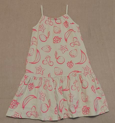 Šaty na ramienka "ovocie" 104, sinsay,104