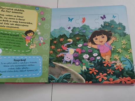 Kniha puzzle dora,