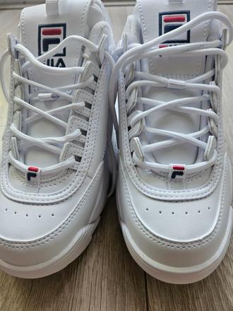 Biele kožené tenisky fila, fila,37
